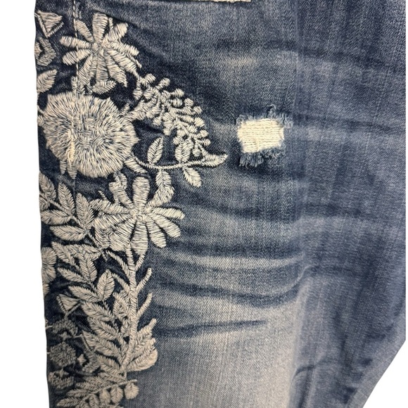 Sundance Driftwood Denim Jeans Marilyn Embroidery boho festival hippie size 29 - Picture 6 of 11